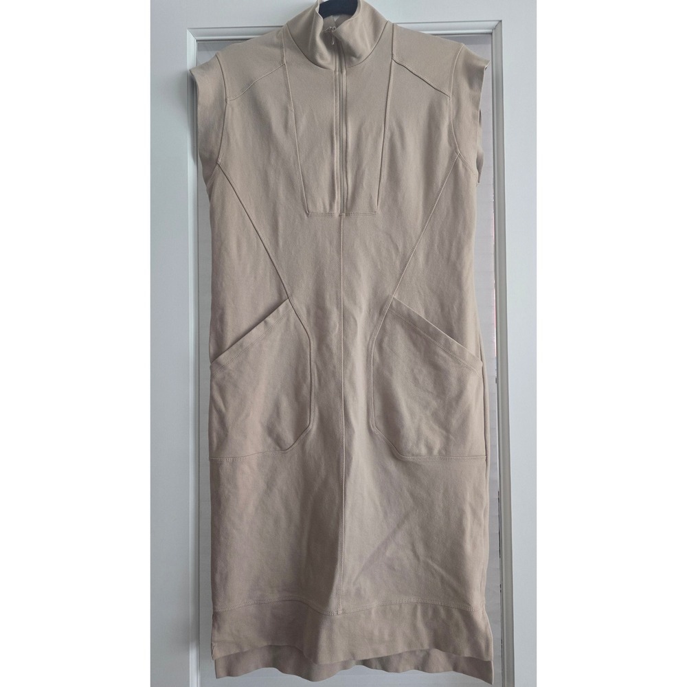Elegant Tan Midi Dress
